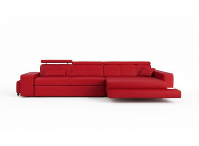 Miwwel Ecksofa Lieder Sofa Couch Polster Eck Sëtz Wunnlandschaft L-Form Nei