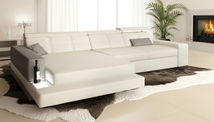 Eck L Form Textil Sofa Design Liederdivan Eckdivan Polster Eck Canapé Setz Canapéën