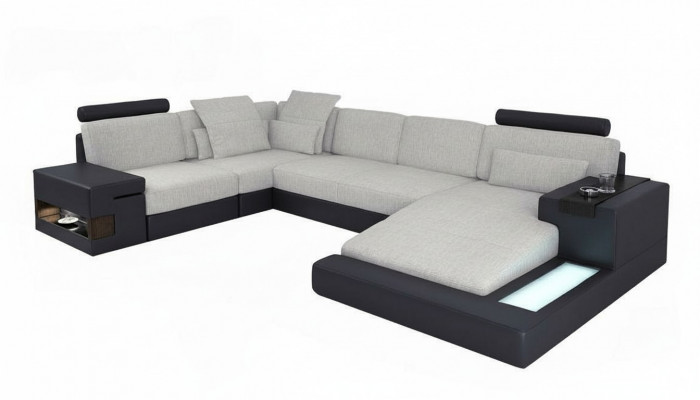Design-Sofa-Wunnlandschaft, L-Ecksofa, Lieder-U-Form-Sofa, Couch, Polstersofaen, Neist.