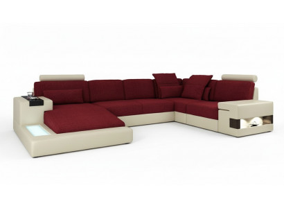 Liederdivan Designer Divan U Form Wunnlandschaft Canapé Polster Wénkeledivan Nei