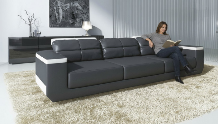Grouss Sofa Canapé Polster Miwwelen Sofas Couchen Schlofsofa XXL Miwwelen Wunnzëmmer Nei