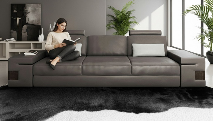 Grouss Sofae Couchen Textil 3 Sëtzplaazen Sofa Couch Polster Sëtz Dräisëtzer Luxus Nei