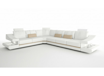 Wunnzëmmer modernes Design Sofaen Couchë Eleganz L-Form Eckcanapé Stoffer-Couch Nei
