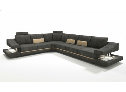 Wunnzëmmer Textil nei L-Form Sëtz Schlofssofa Miwwel Ecksofa Canapé Polsterméubel