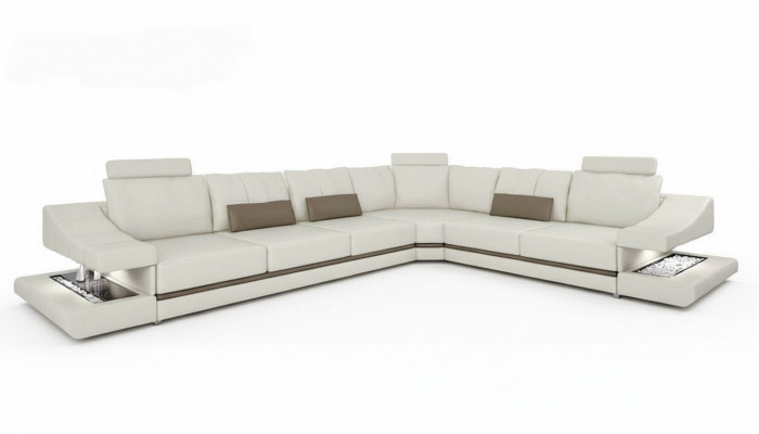 Wunnzëmmer Eckcouch Schlofsofa Modern Design Sofen Couchen Miwwelen