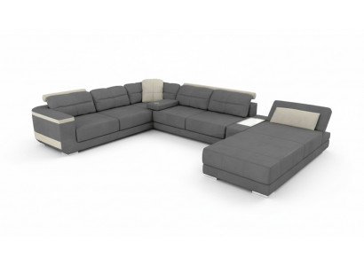 Wunnlandschaft Ecksofa Lieder Eck Sofasen Nei U-Form Sofa Canapé Polster Këschten Nei