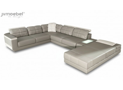 Wunnlandschaft Ecksofa Couch Gro Lieder Polster Sëtz Eck Sofa U Form Sofasen Nei