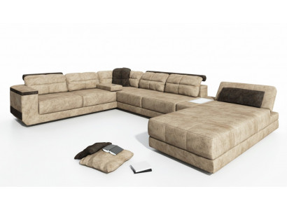 Wunnlandschaft Canapé Polster Ecksofa Liederbeni Designer Sofa U-Form Couchen Nei