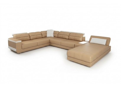 Design Canapé Ecksofa Wunnlandschaft Sofa U-Form Polster Canapéen Textil Canapéen