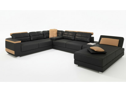 Modern Sofas Wunnlandschaft Ecksofa Stoff U-Form Couch Design Polster Textil Eck