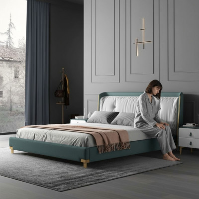Duebelbett Better Design Polster Schlofzëmmer 180x200cm Modern Holz