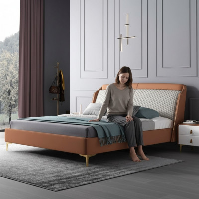 Bett Këssen Design Luxus Duebel Hotel Bestiet Schlof Zëmmer Lieder 180x200cm