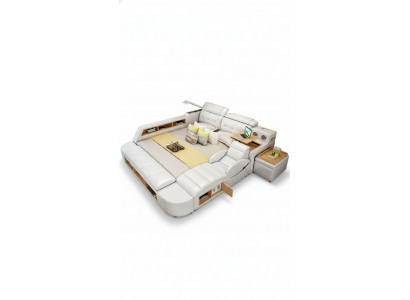 Multifunktionell 180x200 Leder Bettgestell Design Lieder Bett Better Polster