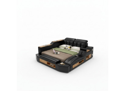 Design Ledderbetter Hotel Duebel Multifunktionbett Bluetooth Boxen Luxus