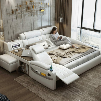 Design Bett XXL Grouss Better Lieder Hotel Polster 180x200cm Multifunktioun