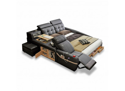 Multifunktion Deluxe Better Massage Funktioun Bett Hotel Polster Led USB Radio
