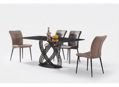 Luxus Dësch Edelstol Iessdësch Iesszëmmer Iessdëscher Kichen Dëscher Design Metall