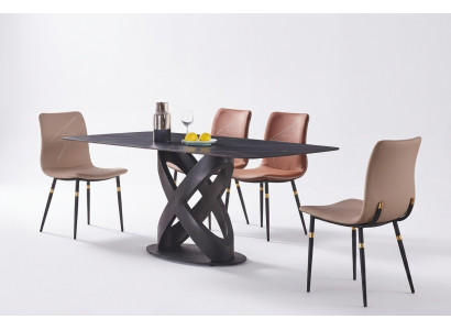 Luxus Modernen Steen Iessdësch Miwwelen Dësch Dëscher Iesszëmmer Design Kichen Nei