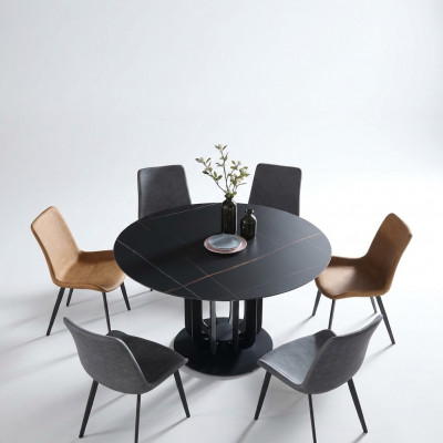Luxus Dëscher Ronn Dësch Rond Design Edelstol Miwwelen Iesszëmmer Iessdëscher Nei
