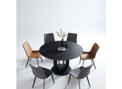 Luxus Dëscher Ronn Dësch Rond Design Edelstol Miwwelen Iesszëmmer Iessdëscher Nei