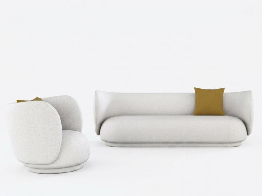 Sofa 2 Sëtzer Samt Zweisëtzer Relax Sëtz Design Couch Lounge Sofas Miwwelen Samt