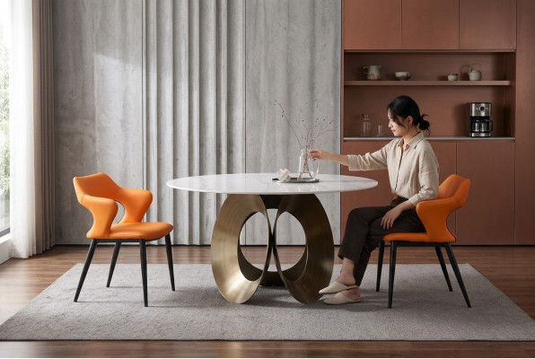 Iessdësch Iesszëmmer Modern Edelstol Wunnzëmmer Kichen Dëscher Design Dësch Metall