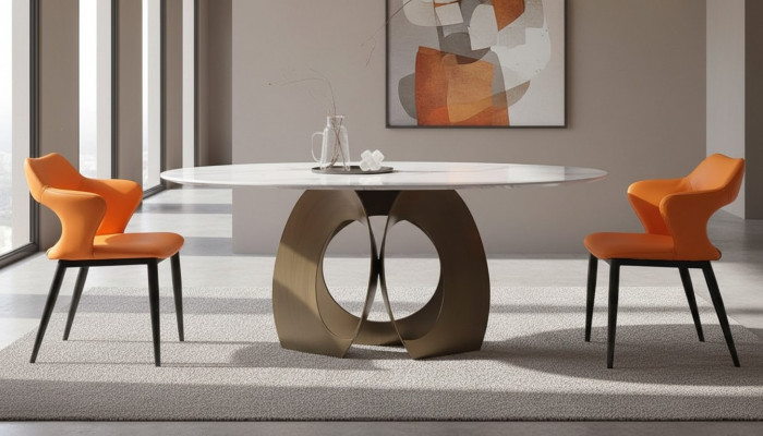 Iessdësch Iesszëmmer Modern Edelstol Wunnzëmmer Kichen Dëscher Design Dësch Metall