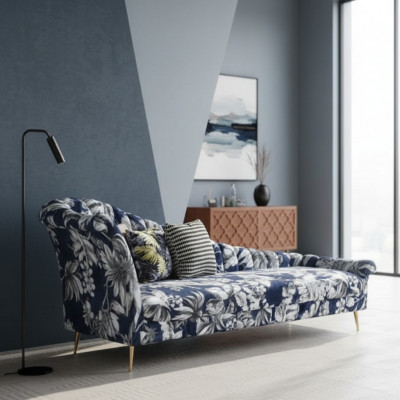 Textil Chaise Lounge Léif Polster Léifen Sofa Relax Chaise Lounge Club Miwwel Nei