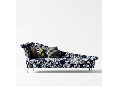 Textil Chaise Lounge Léif Polster Léifen Sofa Relax Chaise Lounge Club Miwwel Nei