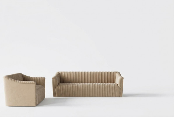 Samt Sofa 2 Sëtzer Wunnlandschaft Relax Massivholz Sëtz Design Couch Lounge