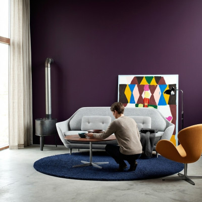 Sofa Wunnlandschaft Relax Sëtz Design Couch Lounge Stoff Gro Modern Sofasen Nei