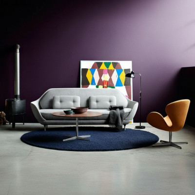 Sofa Wunnlandschaft Relax Sëtz Design Couch Lounge Stoff Gro Modern Sofasen Nei