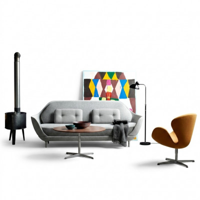Sofa Wunnlandschaft Relax Sëtz Design Couch Lounge Stoff Gro Modern Sofasen Nei