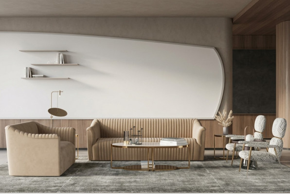 Sofagarnitur 3+1 Sëtzer Wunnlandschaft Relax Samt Sëtz Design Couch Lounge Nei