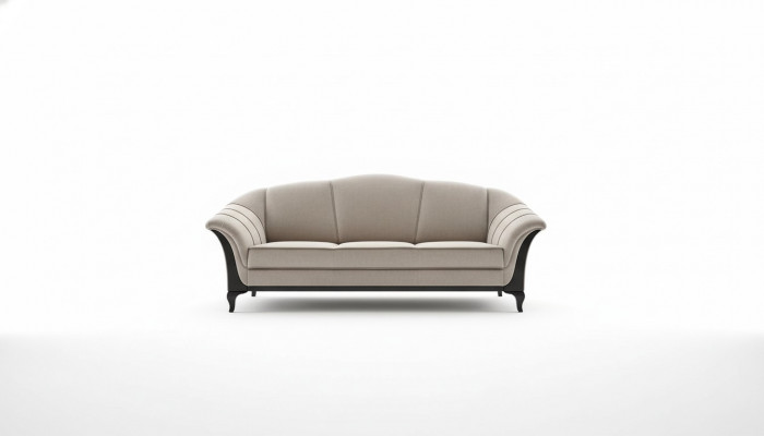 3-Sëtzer Sofa 230 x 92 cm Sofen Designer Modern Stil Miwwelen Couch Mëllt Sofa