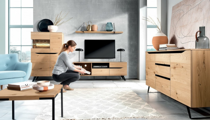 Kommode Sideboard Highboard Schaf Anrichte 2 Dieren 3 Tiräng Regaal Hotel