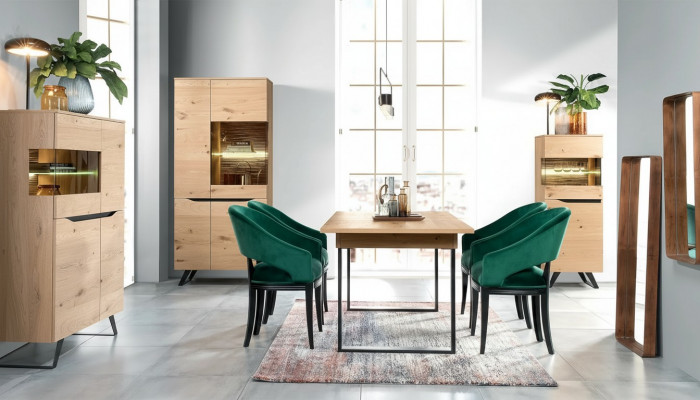 Design Vitrinn Kommode Anrichte Side Schaf Regal Luxus Wunnzëmmer Schief Nei