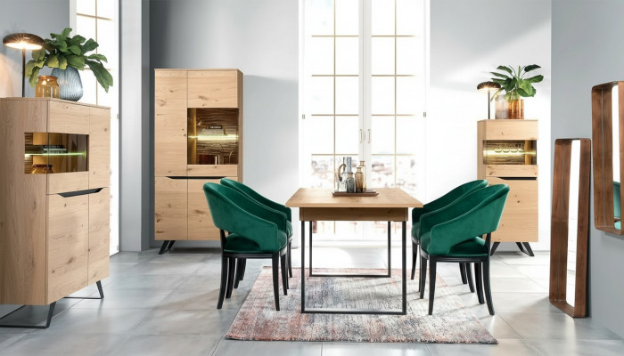Design Vitrinn Kommode Anrichte Side Schaf Regal Luxus Wunnzëmmer Schief Nei