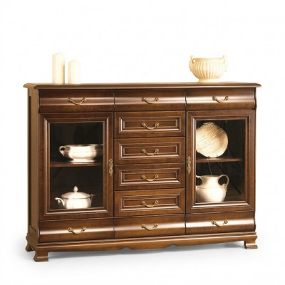 Kommod Anrichte Schaf Kommoden Holz Glas Wunnzëmmer Design Miwwelen Regal Hotel