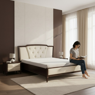 Duebelbett Bett Better Design Hotel Luxus Polster Bestiet Holz 180 x 200cm Miwwelen Nei
