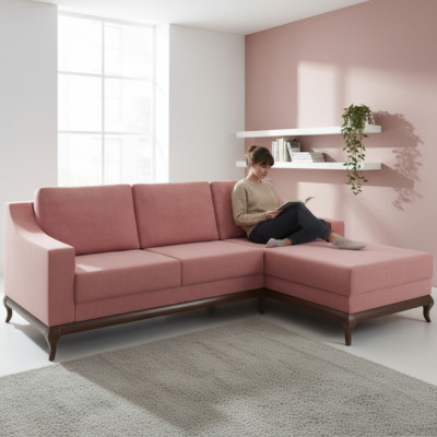 Design L Form Schlofssofa Luxus Couchen Nei Ecksofa Couch Sofas Bett Funktioun