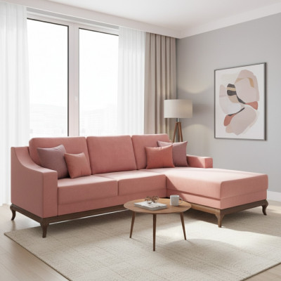 Design L Form Schlofssofa Luxus Couchen Nei Ecksofa Couch Sofas Bett Funktioun