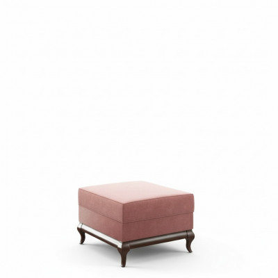 Hocker Quadratesche Ottomane Fousshocker 60 x 45 cm Designer Hocker Rosa