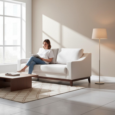 Design Sofa Canapé Sofa 2 Plazen Canapé Modern Luxus Miwwel Polster Zweisëtzer