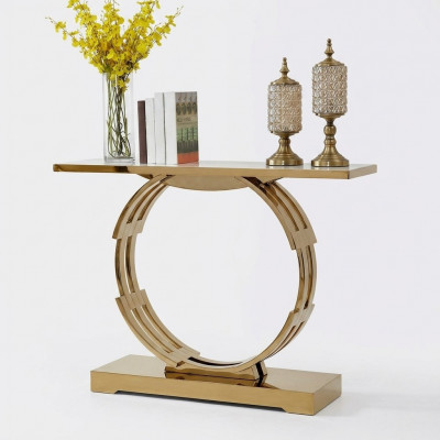 Designer Luxus Modern Konsolendësch Konsolen Dësch Edelstol Metall