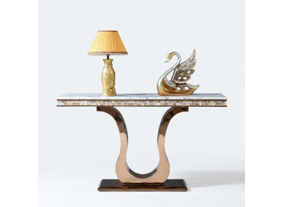 Designer Edelstahl Konsolendësch Dësch Konsole Konsolendëscher