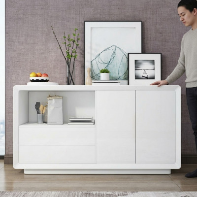 Buffet 2 Dieren mat 2 Tiräng Schaf Buffet Wäiss Kommod