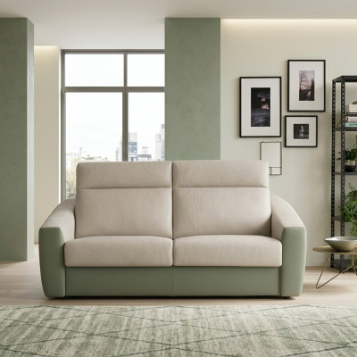 Designer Sofa 2-Sëtzer Stoffssofa Schloofsofa Zweisëtzer italienesch Miwwelen Nei