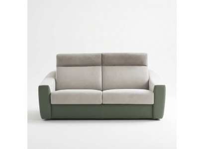 Designer Sofa 2-Sëtzer Stoffssofa Schloofsofa Zweisëtzer italienesch Miwwelen Nei