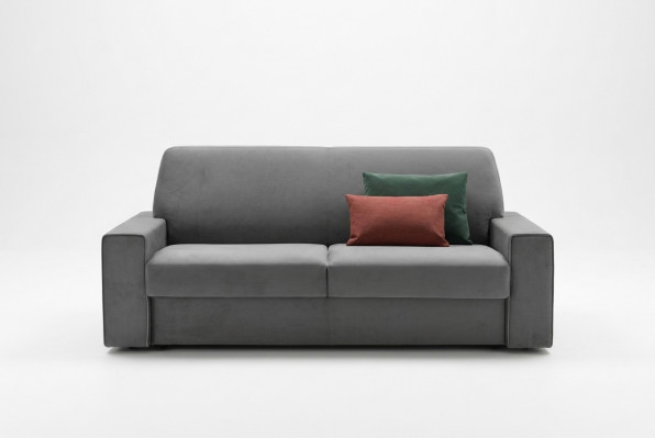 Wunnzëmmer Textilsgefor Grau Zweisëtzer Designer Sofas Polstersofas 2 Sëtzer Neit